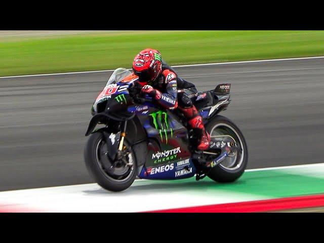 Yamaha YZR-M1 MotoGP 2024 testing at Mugello Circuit: Pure Crossplane Inline-4 Engine Sound!