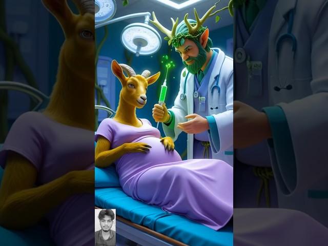  Nature’s Power: Druid Doctor Injects Goat, Transforms Into Forest Guardian! #goat #shorts #usa