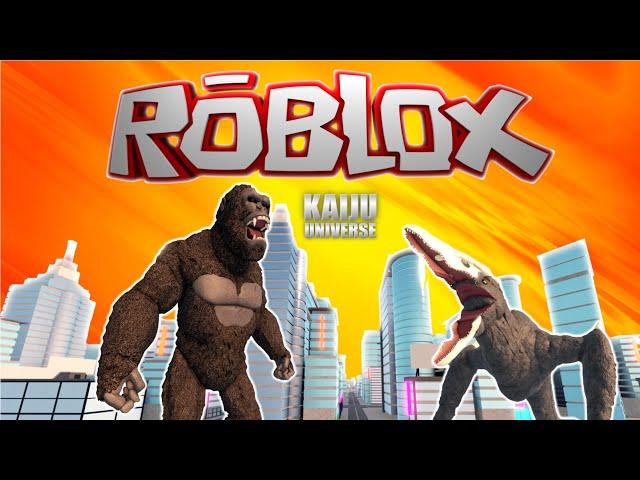 King Kong vs Skullcrawler fight - Kaiju Universe Roblox - Jan Eric Zockt vs Steelbergs