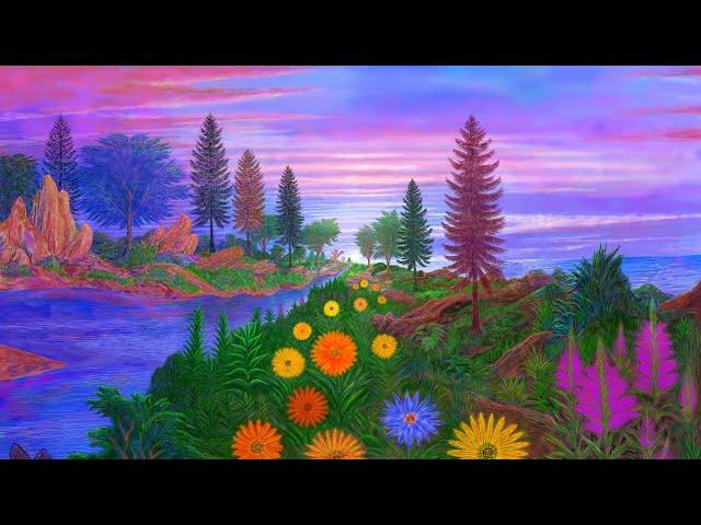 Infinite Flowers – an infinitely zooming painting - 4K