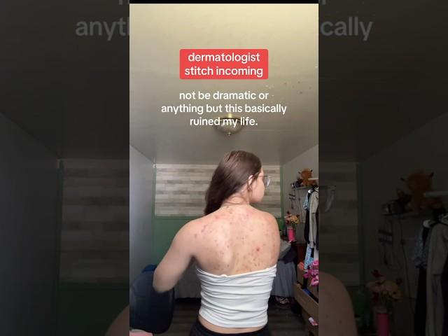 How to clear back/body acne at home, from a dermatologist. Stitch with Dani #bodyacne #skincare