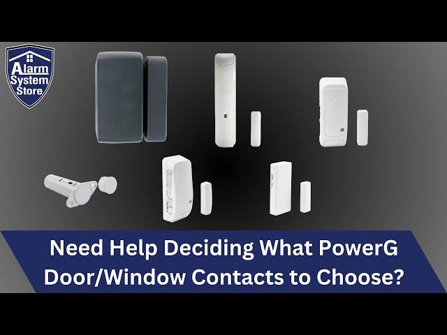 Showcasing The PowerG Door/Window Contact Lineup