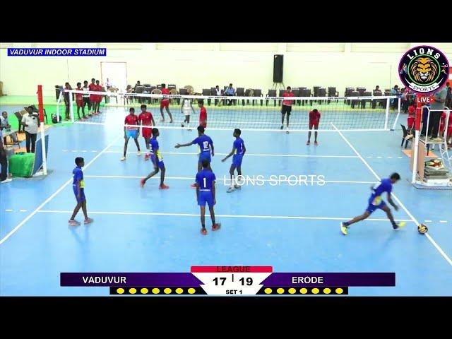 LEAGUE || U17 BOYS || VADUVUR vs KUMUDHA ERODE || VADUVUR VOLLEYBALL CLUB | VADUVUR 16,17,18 - 2024