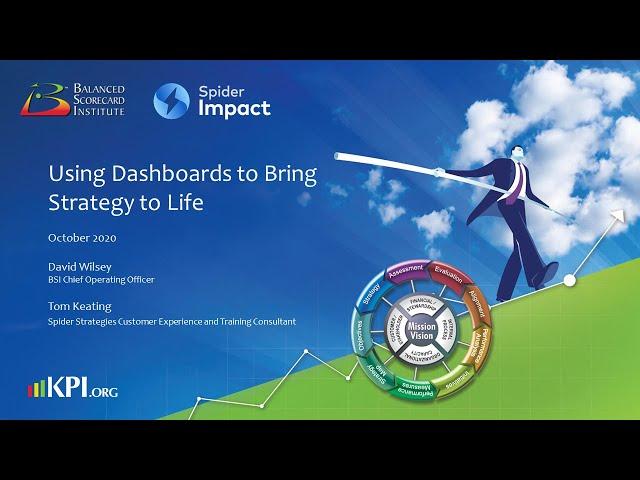 Using Dashboards to Bring Strategy to Life