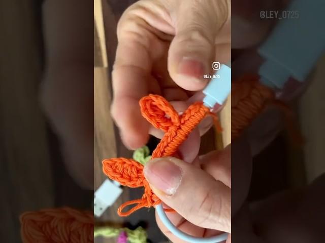 #iphone#crochet#leaf#휴대폰충전선 깔끔하게 정리하는법