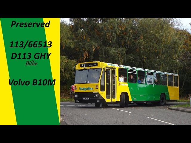 Preserved 113/66513 D113 GHY Volvo B10M-56 ZF