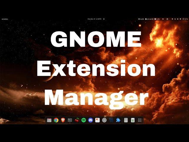 How to Install GNOME Shell Extension Manager