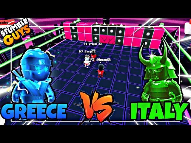  Greece vs Italy  | Friendly Match |Which country won ?  | Stumble Guys