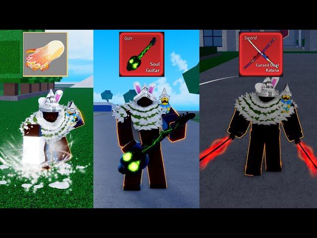 Unlocked Dual Cursed Katana And Soul Guitar! Awakened Dough Fruit - Blox Fruits Roblox