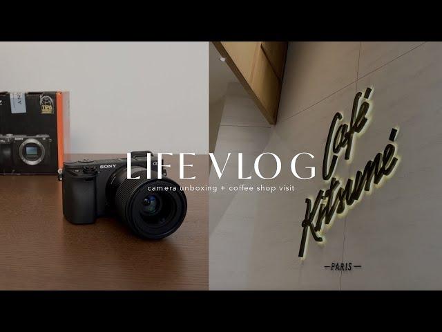 LIFE VLOG| Unboxing new camera (Sony A6400), Cafe Kitsune Philippines