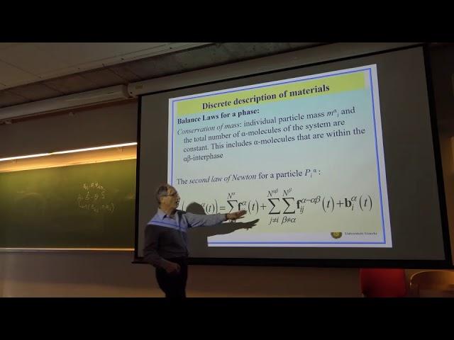 Prof. Hassanizadeh at PoreLab, 4/7, part 2/2 - Fundamentals of multiphase flow in porous media