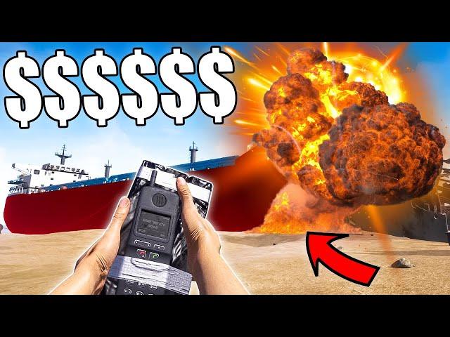 Using EXPLOSIVES to make a FORTUNE in Ship Graveyard Simulator!