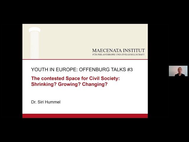 The Space for Civil Society | Siri Hummel | OFFENBURG TALKS #3