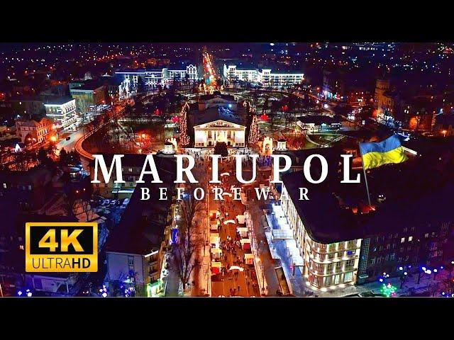 Mariupol, Ukraine  in 4K 60FPS ULTRA HD Video by Drone Before War