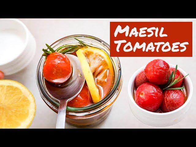 Korean Pickled Tomatoes | Soak in Maesil | Tart, Sweet, Perfect!