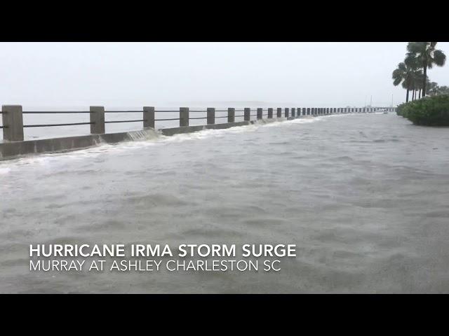 Amazing Storm Surge in Charleston SC Hurricane Irma September 11 2017