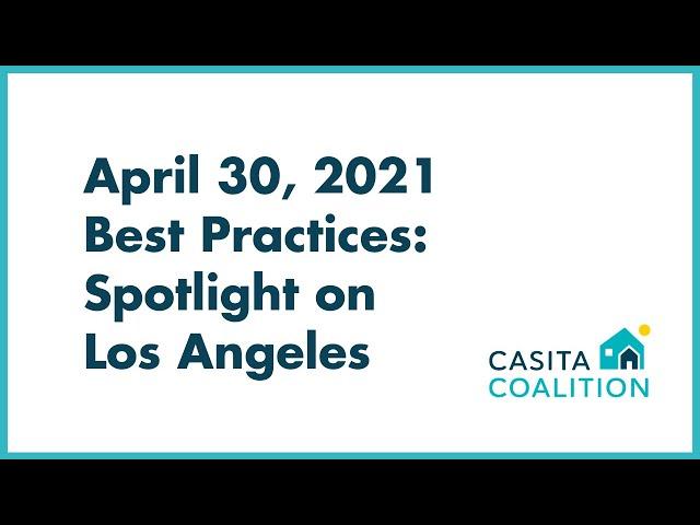 ADU Best Practices Webinar Series: Spotlight on Los Angeles