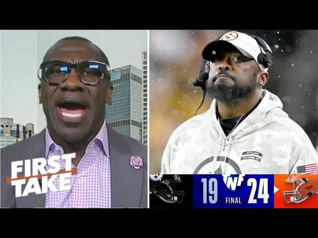 FIRST TAKE| FIRE Mike Tomlin! - Shannon declares Steelers' blowout loss to Browns a 'major disaster'