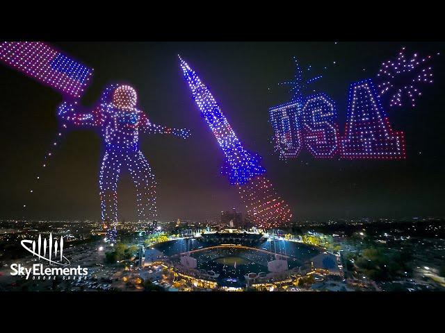 EPIC PATRIOTIC Drone Show (1,000 Drones!) Fourth of July Show