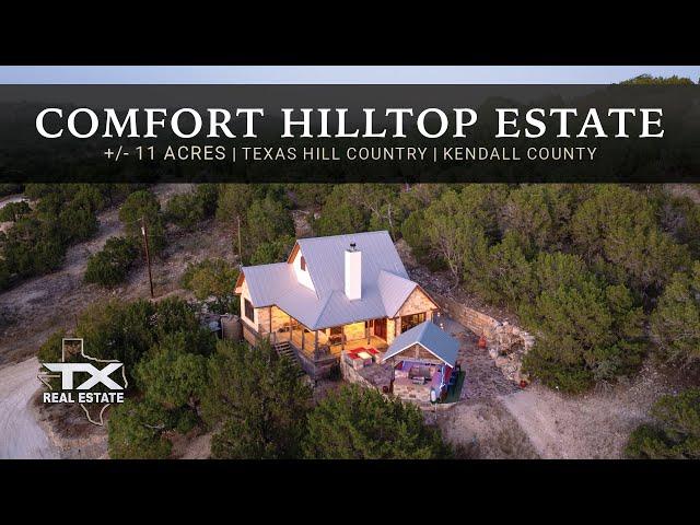 Stunning Turnkey Custom Home for Sale in Texas Hill Country | Comfort Hilltop Estate Tour