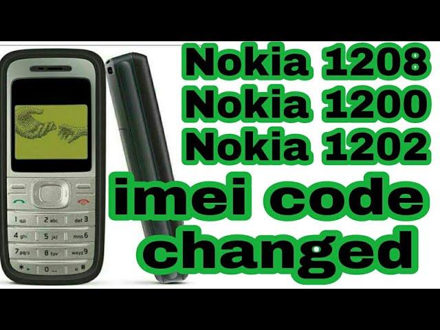 Nokia 1208 Nokia 1202 Nokia 1203 imei code change All Nokia mobile imei code change