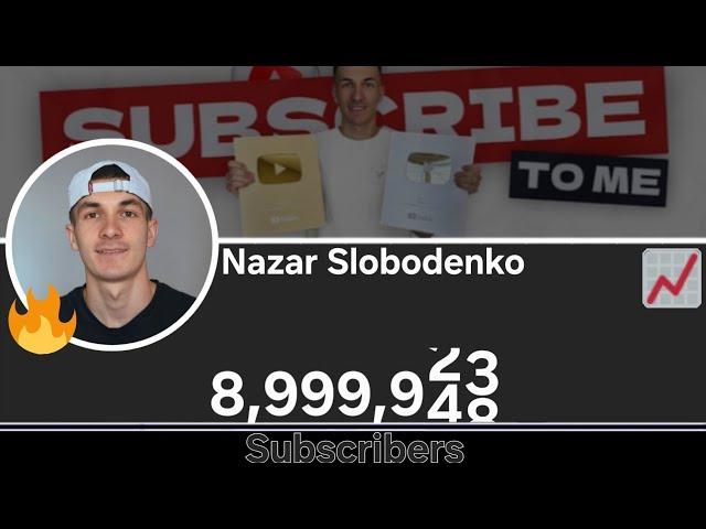 Nazar Slobodenko Hits 9M Subscribers || YT Battles stream moment