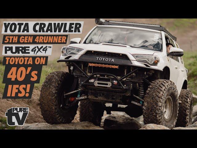 PURE TV: 5th Gen 4runner on 40's Walk Around Rock Crawler Build Marlin Crawler Spidertrax Trail Gear