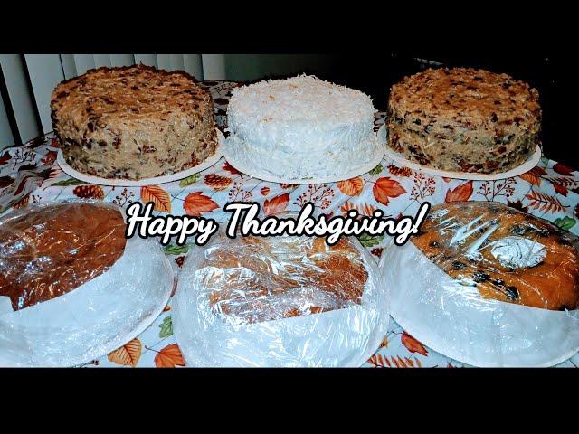 Bake with me for Thanksgiving, German chocolate cake, pound cake, and more!