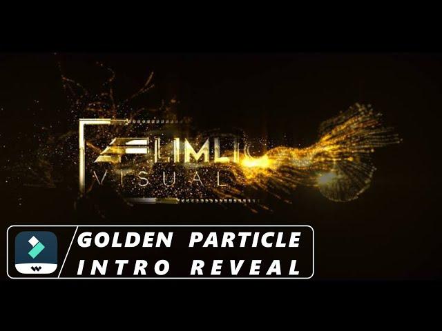 GOLDEN PARTICLE Logo/Text Intro Reveal - Filmora X,11