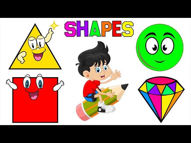 Shapes Learning For Kindergarten | Shapes Name | Kindergarten Learning Videos | Kids Edubox