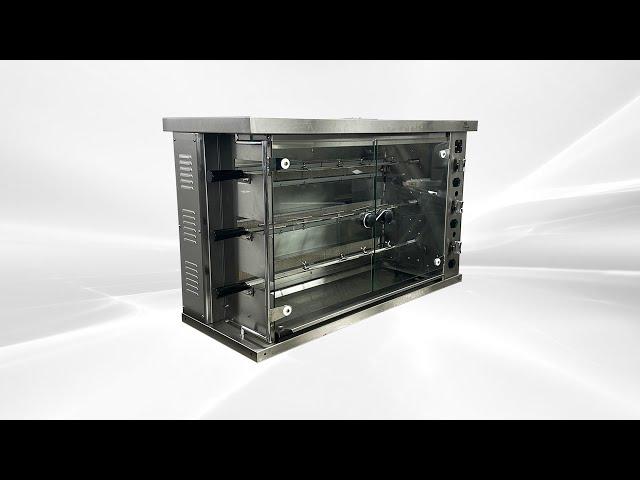 15 Chicken Rotisserie Natural Gas Rotisserie Gas Grill Meat Machine BBQ Rotisserie Oven KJ -3