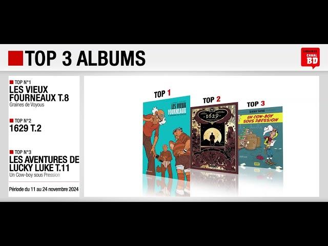 11/11 au 24/11/24 : Top des ventes "albums" chez les libraires Canal BD