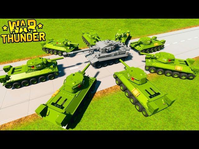 РЕАЛИСТИЧНЫЕ БИТВЫ ТАНКОВ! ЛЕГО WAR THUNDER В BRICK RIGS! ЛЕГО ВОЙНА ТАНКОВ! ВАР ТАНДЕР В БРИК РИГС!