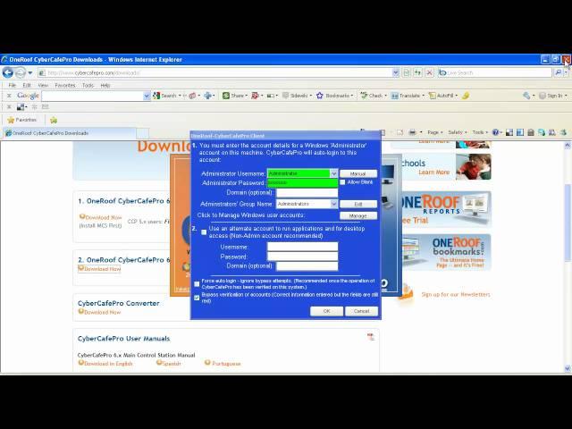 Installation of CyberCafePro 6 Client