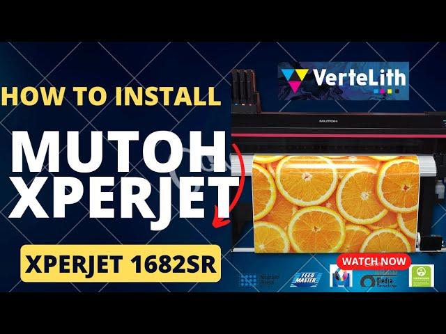 How to Install Mutoh Xperjet 1682SR Double Head Printing Machine!!!