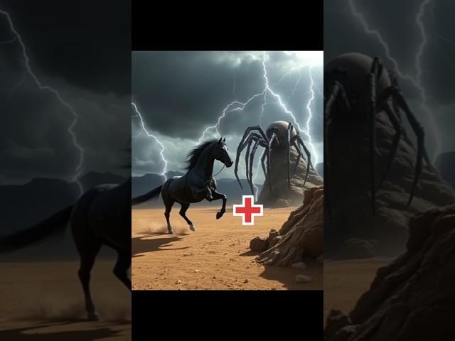 Horse × Scorpion #animals #shortsfeed2024 #hybrids #trendingshorts #edit #ytshortsviral