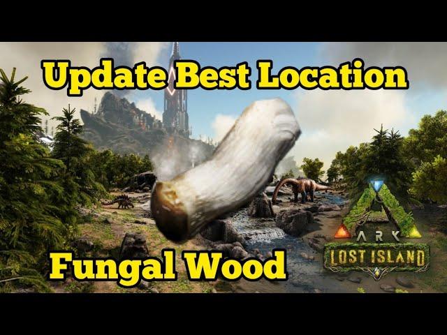 Best Fungal Wood Location Update | Where to find on ARK Lost Island