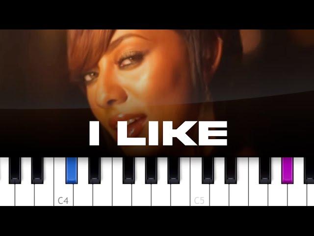 Keri Hilson - I Like  (piano tutorial)