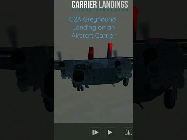 Check today's upload to watch the big C2A Greyhound landing on a moving aircraft carrier.