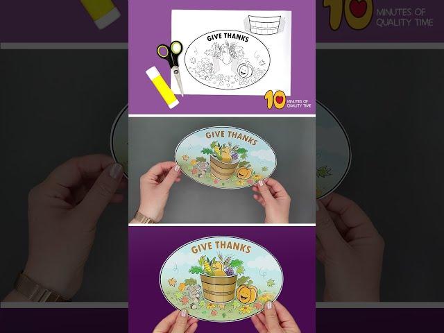 Cute Thanksgiving Printable Craft