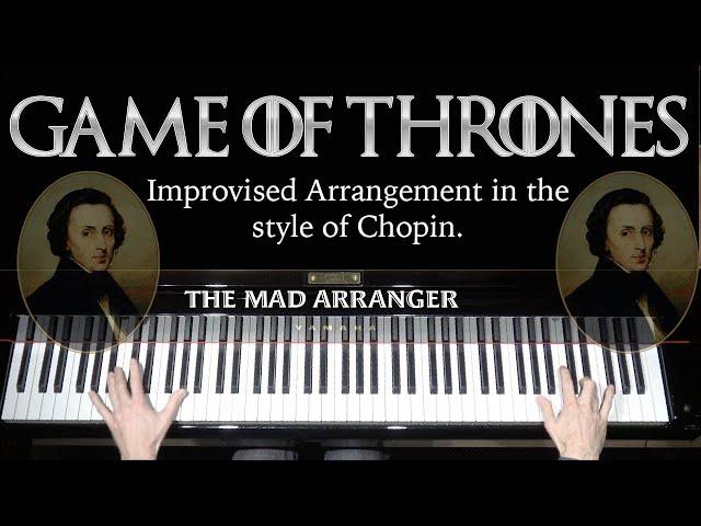 Jacob Koller - Game of Thrones Main Theme - Improvised Piano Arrangement in the Style of Chopin