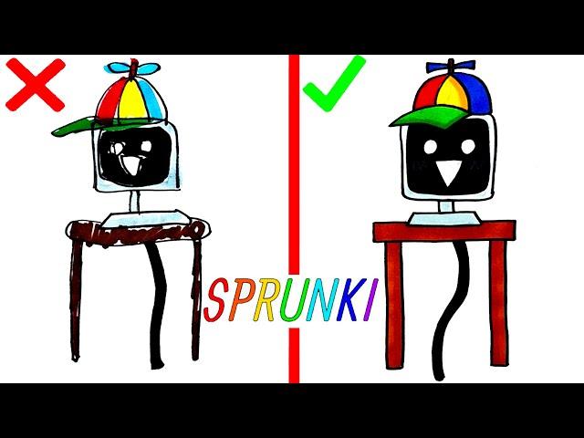 How to draw Sprunki Mr. Fun Computerdo vs don't / Incredibox Sprunki