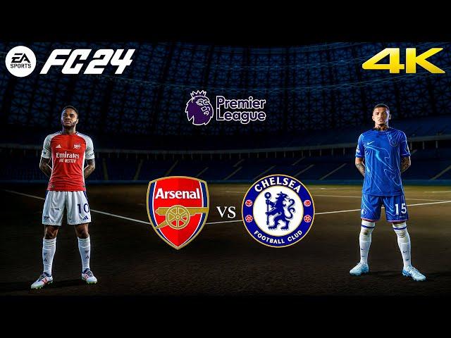 FC 24 - Arsenal vs. Chelsea Ft. Sancho, Sterling, | Premier League 24/25 Full Match | 4K