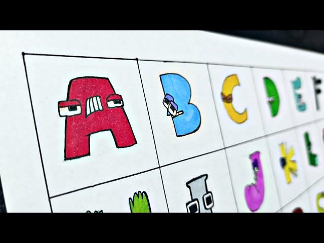 Drawing alphabet lore (A-Z..) | NMD Art