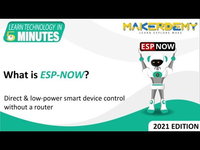 What Is ESP-NOW? (2021) | Learn Technology In 5 Minutes