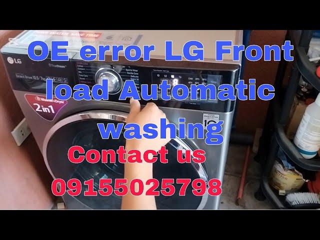 OE error LG Frontload Automatic washing machine