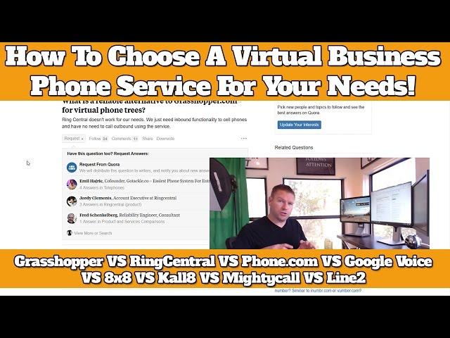 How To Choose A Virtual Number Service For Business (grasshopper vs ringcentral phone.com vonage)