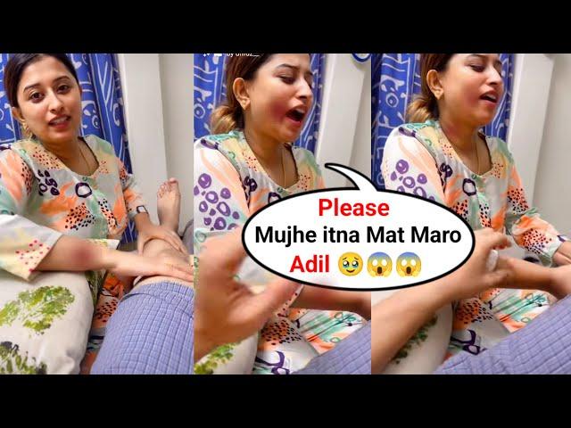 Somi Khan Giving Foot Massage for to Husband Adil Khan Durrani 