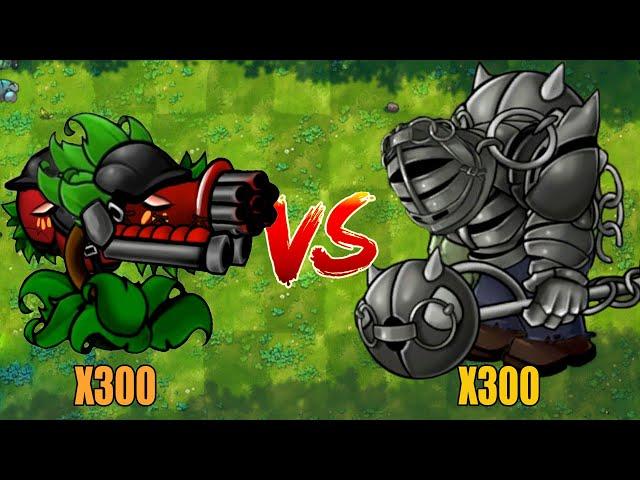 PVZ 1 Fusion Challenge!! 300 Plants Fusion VS 300 Obsidian Gargantuar - Who Will Win?