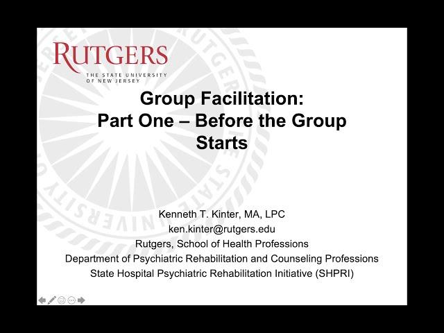 Group Facilitation (Part 1)